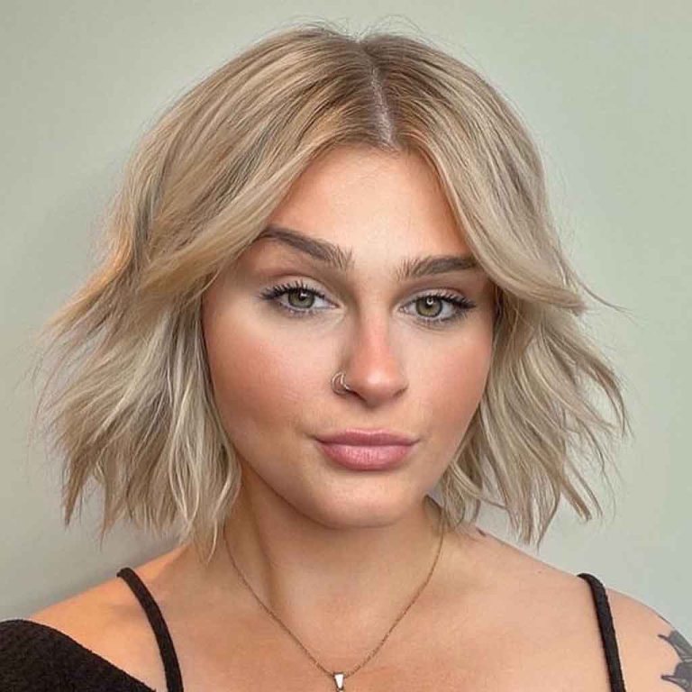 Textured Edgy Bob Hairstyle