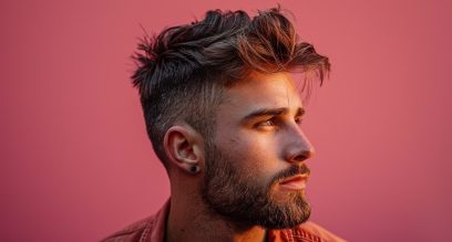 15 Modern Temple Fade Haircuts for Men!