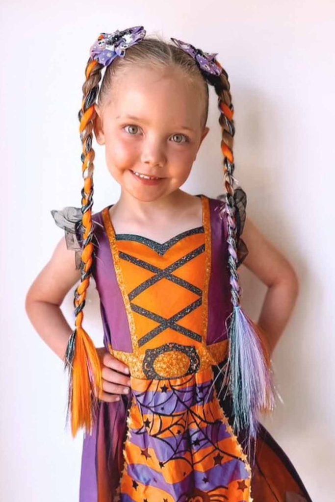 Pumpkin Princess Braids