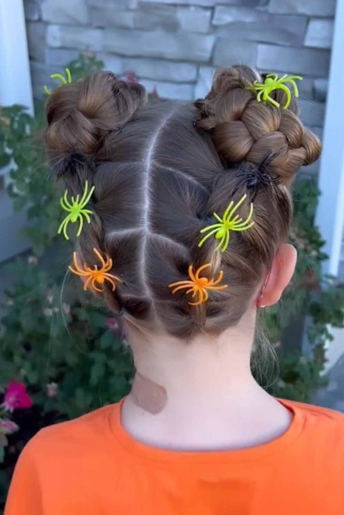Creepy-Cute Spider Buns