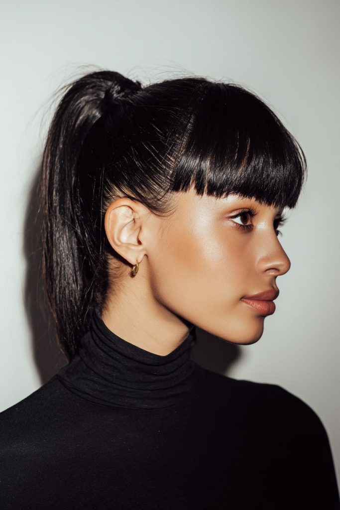 Ponytail with Bangs