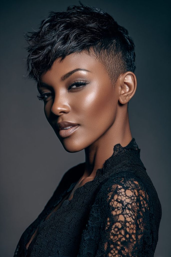 Pixie Cut with Edge