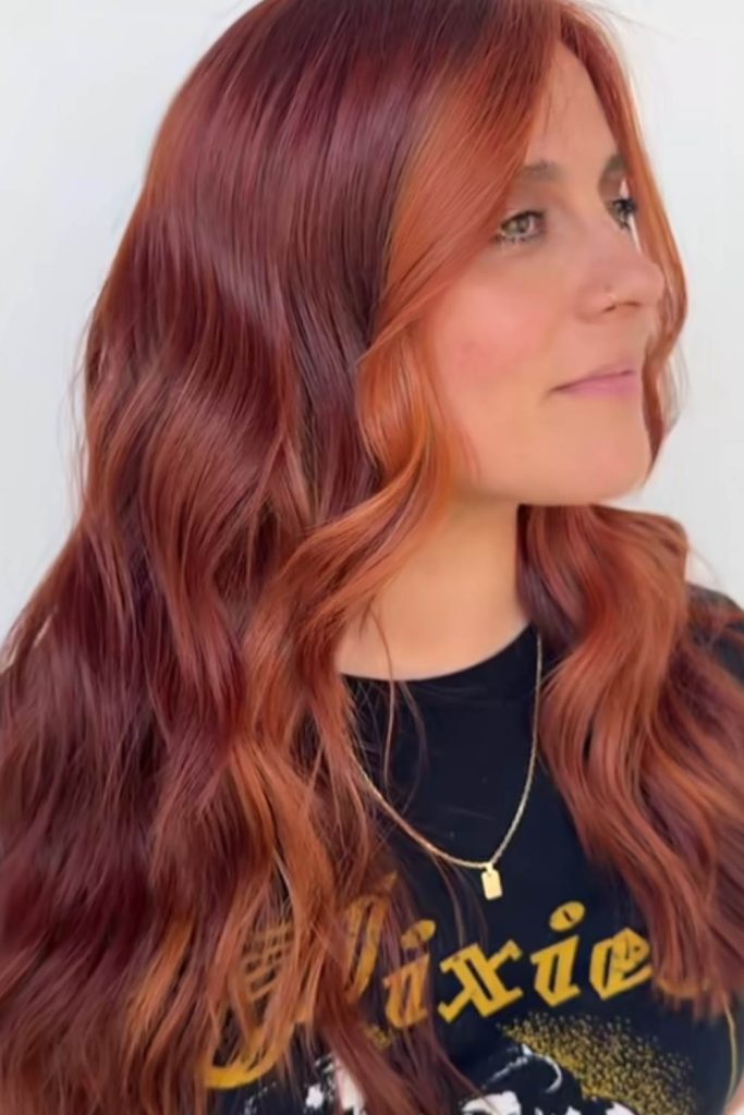 Cherry Mocha with Money Pieces