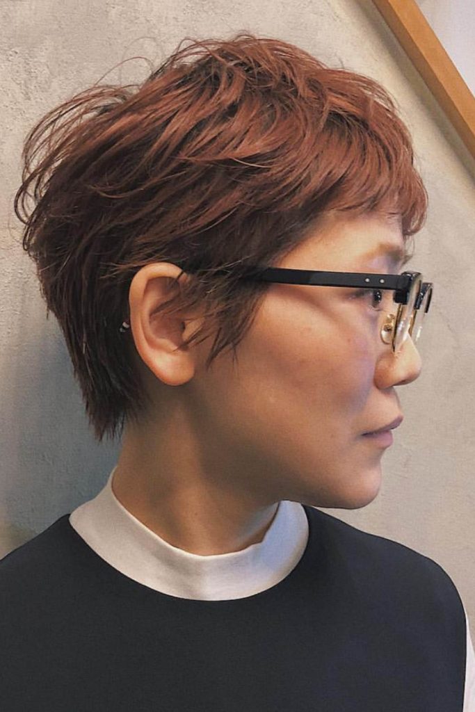 Cherry Mocha Pixie Cut