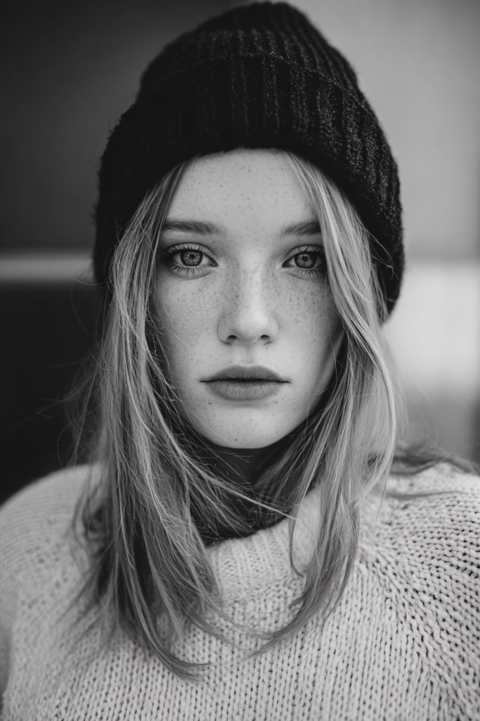 Long Straight Hair Tucked In