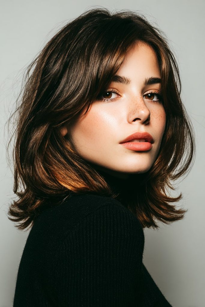 Feathered Medium Haircut