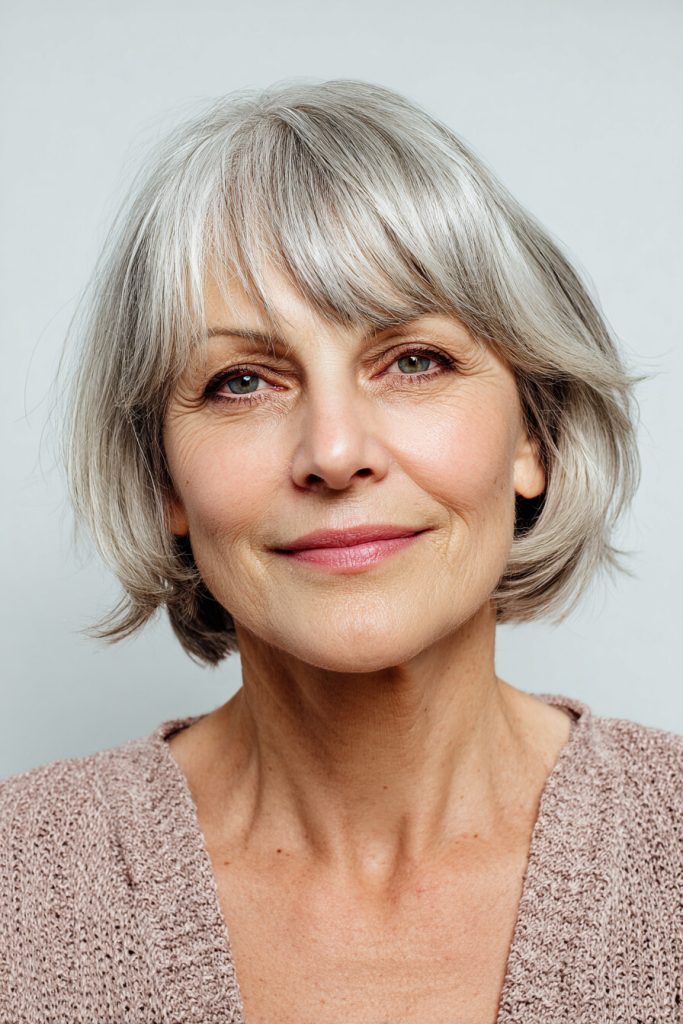 Layered Bob with Bangs