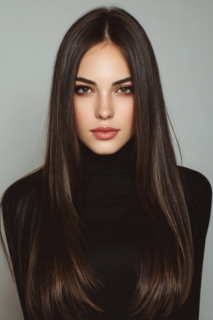 Straight and Sleek Hair
