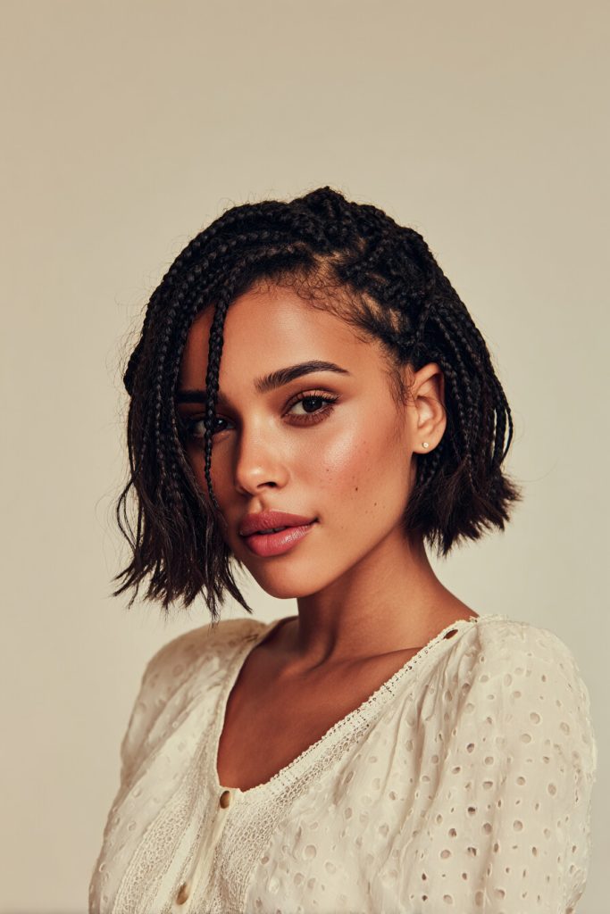 Low-Maintenance Braided Bob