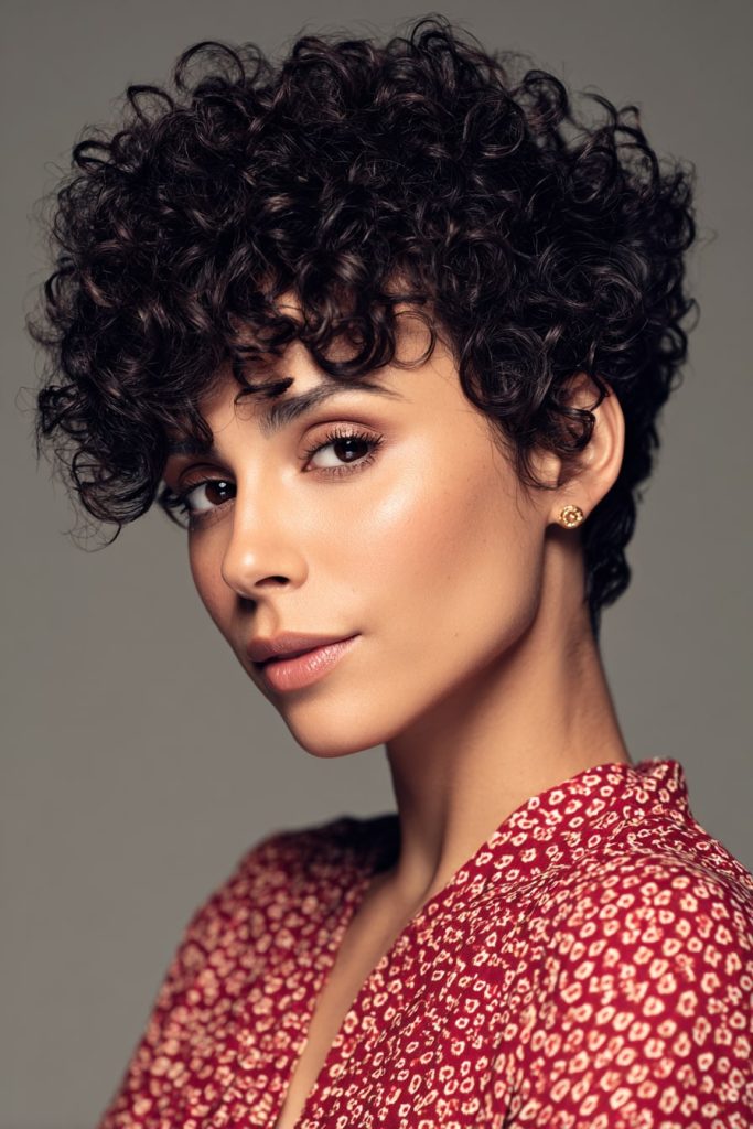 Curly Pixie with Defined Ringlets