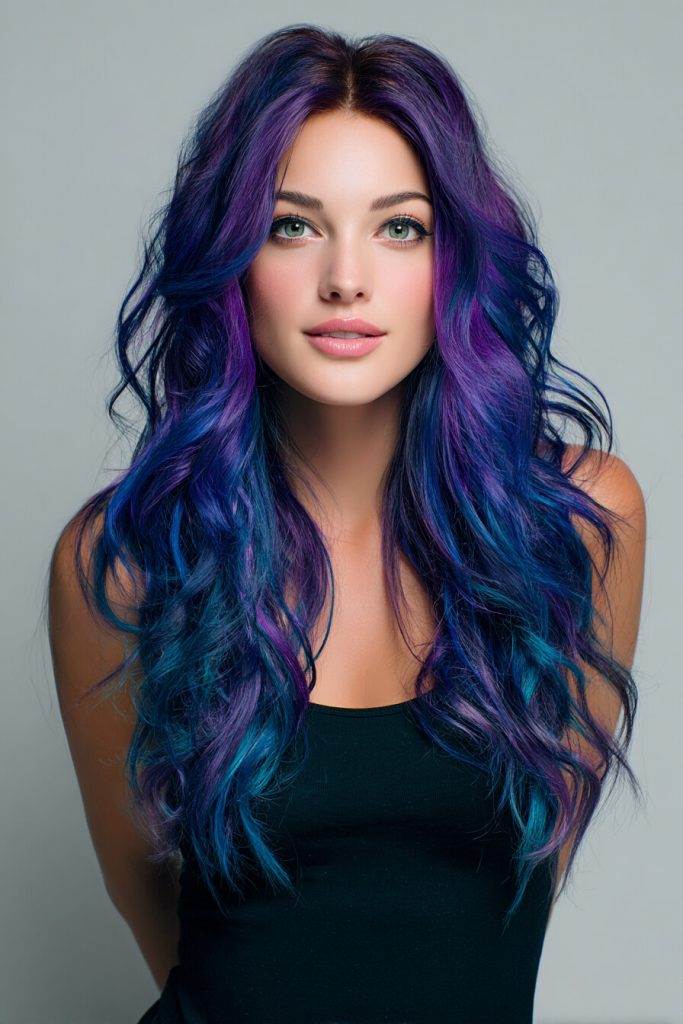 Purple and Blue Blend
