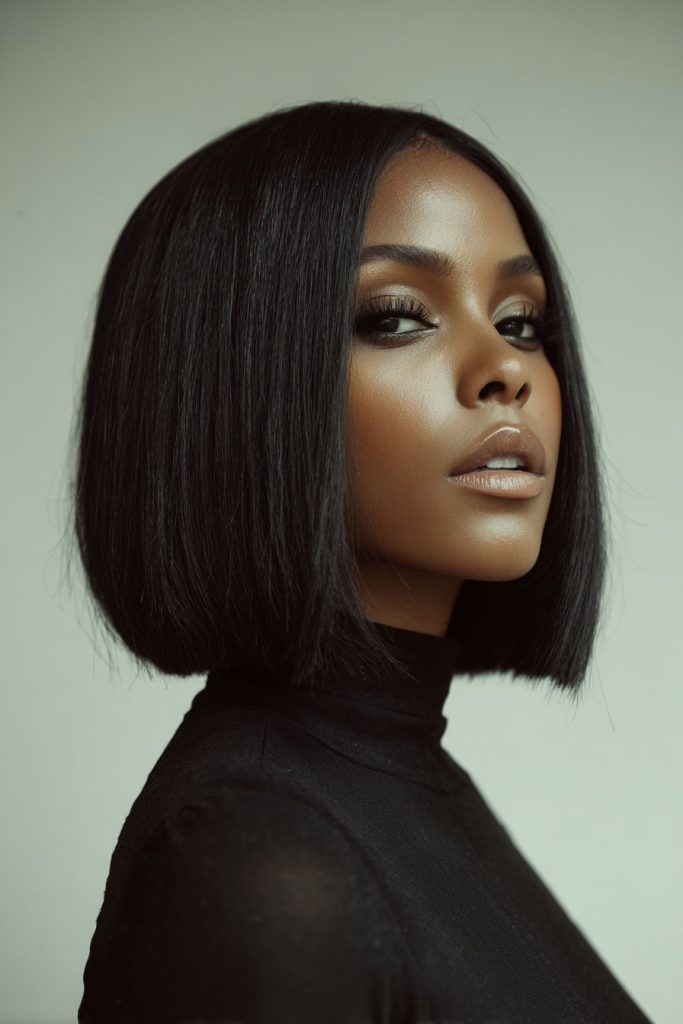 Sleek Blunt Bob
