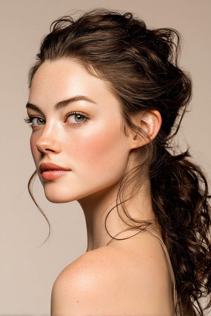 Textured Low Ponytail