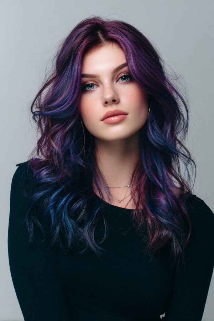 Navy and Purple Undertones