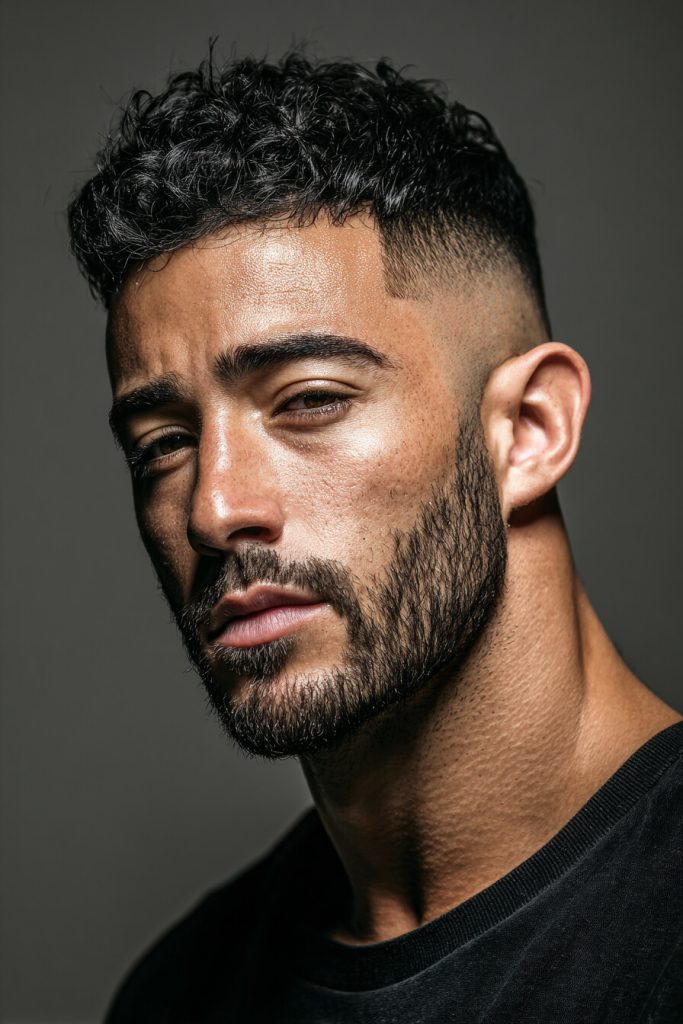 Low Fade with Natural Top