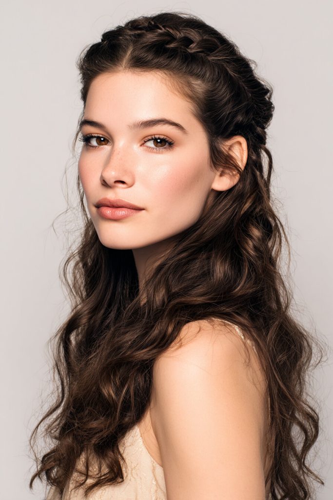 Braided Half-Up Hairstyle