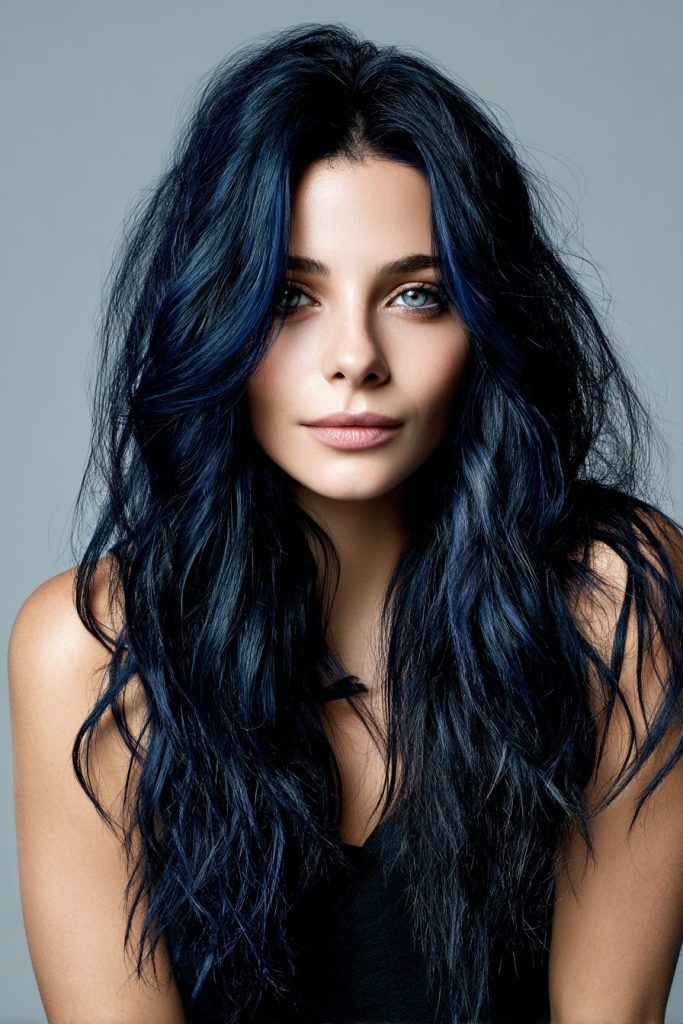 Matte Navy Hair