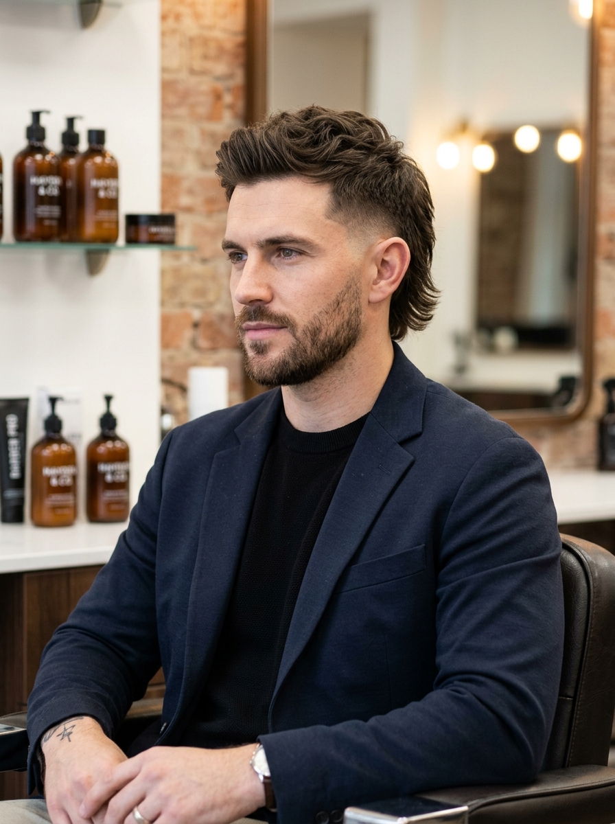 401k Mullet with Mid Fade