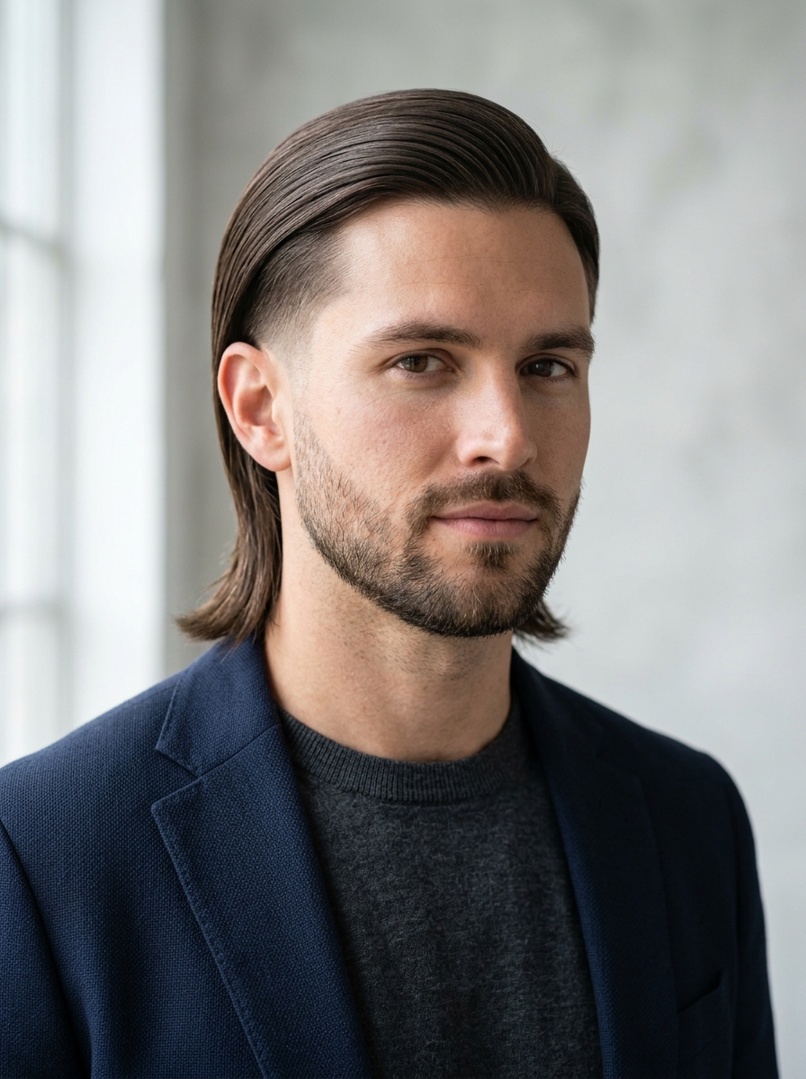 Straight Hair 401k Mullet