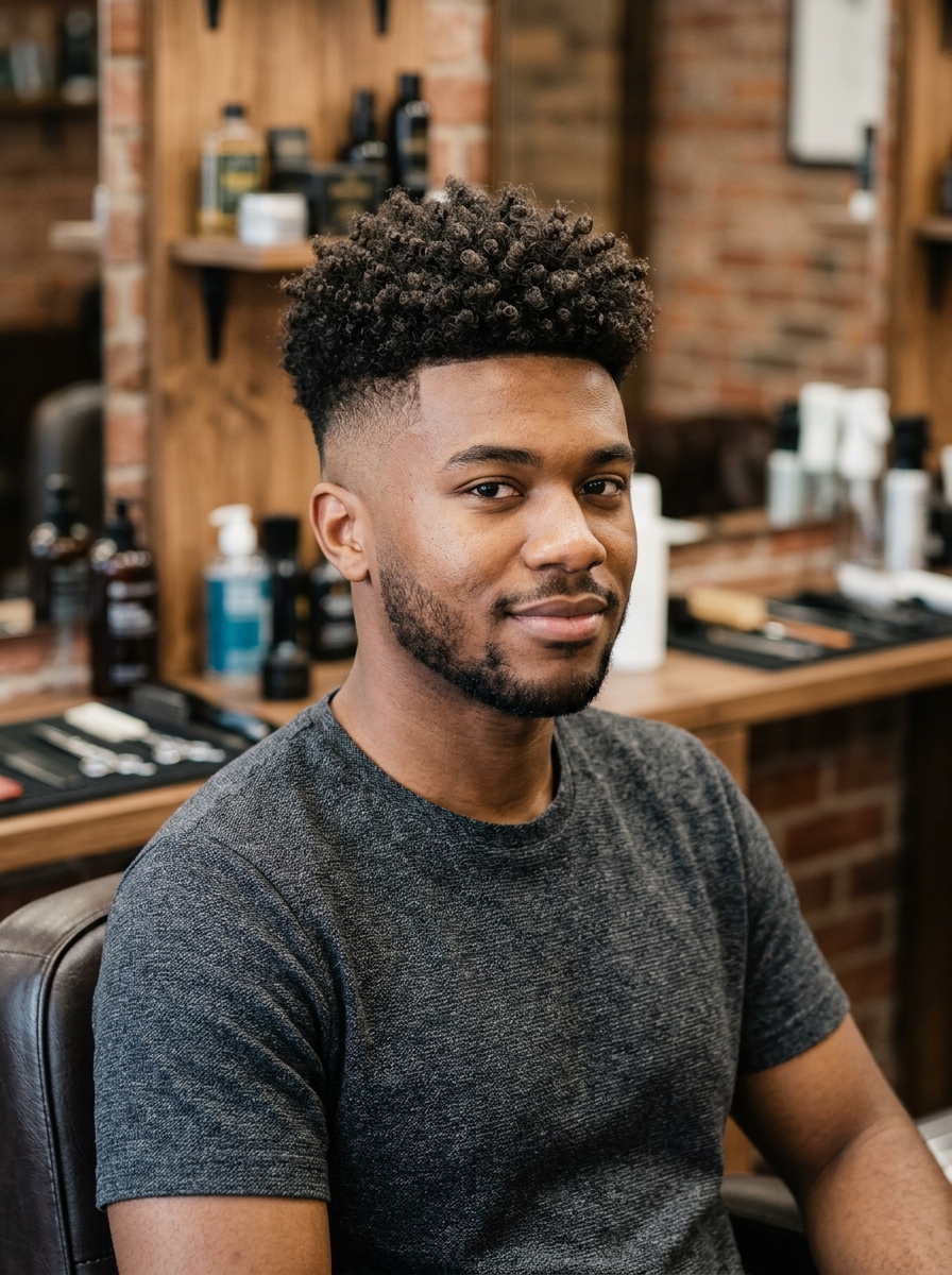 Broccoli Cut with High Fade