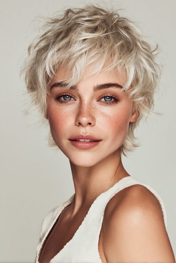 Textured Blonde Pixie