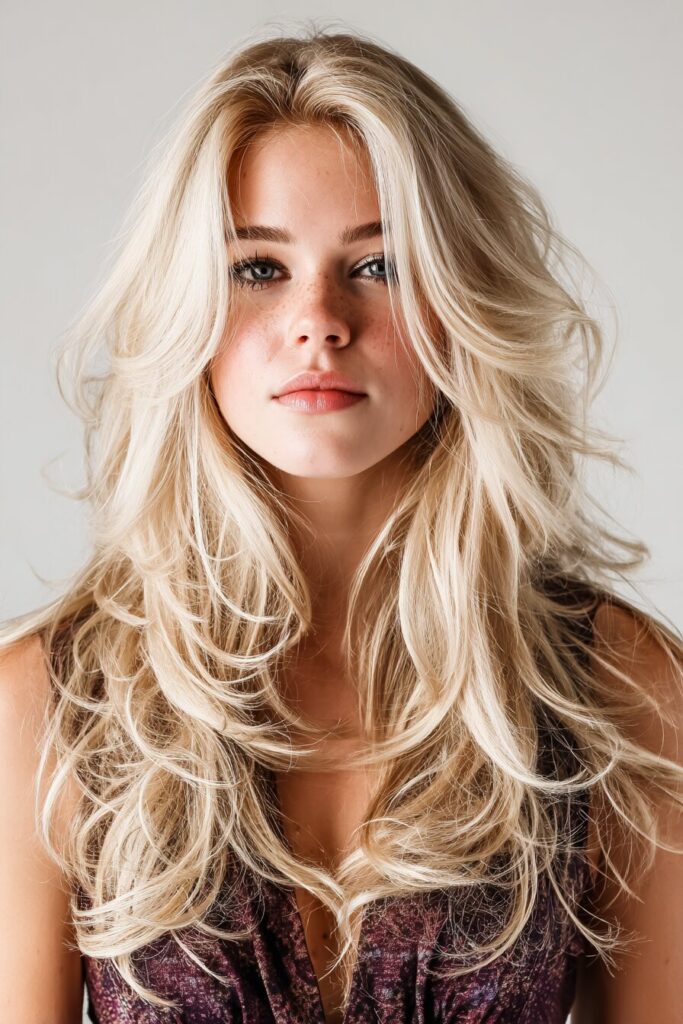 Butterfly Cut with Blonde Layers