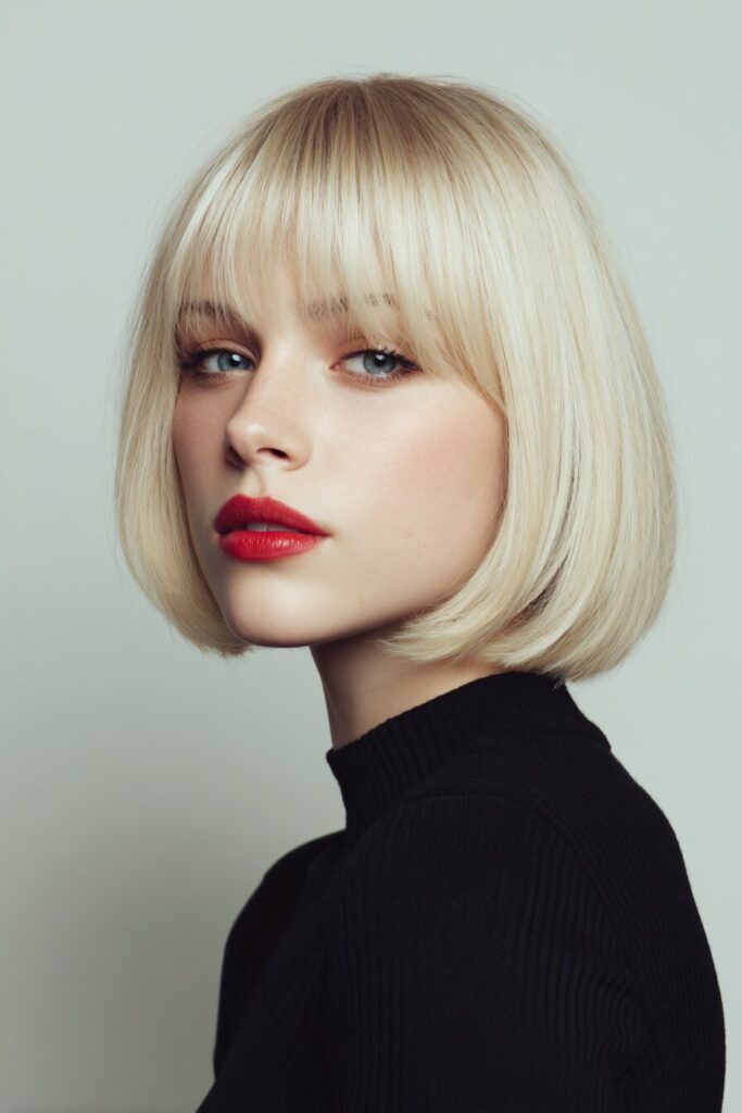 Blunt Blonde Bob