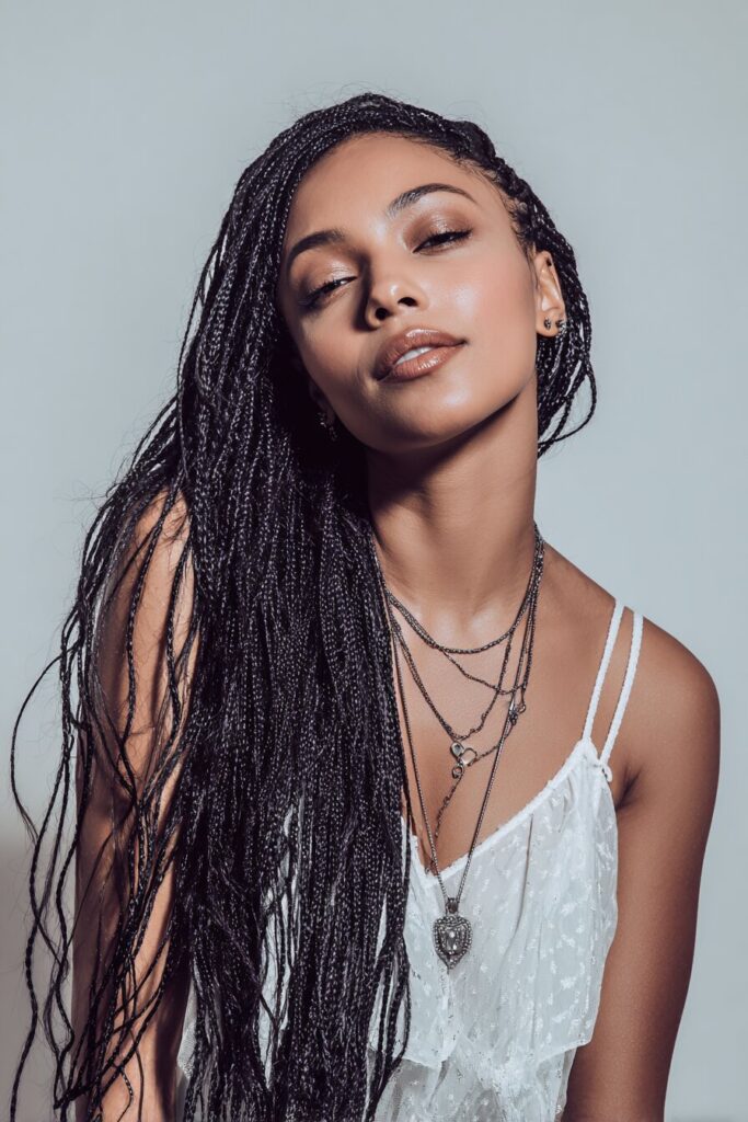 Classic Waist-Length Knotless Braids