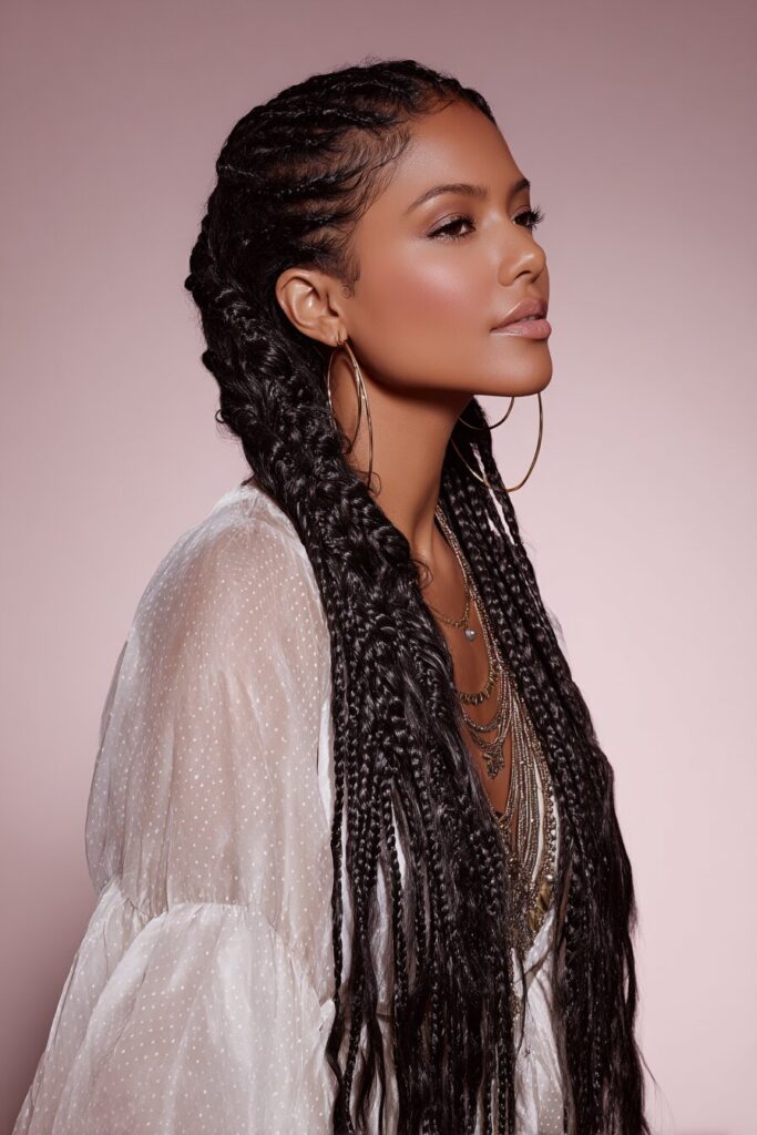 Extra Long Knotless Braids