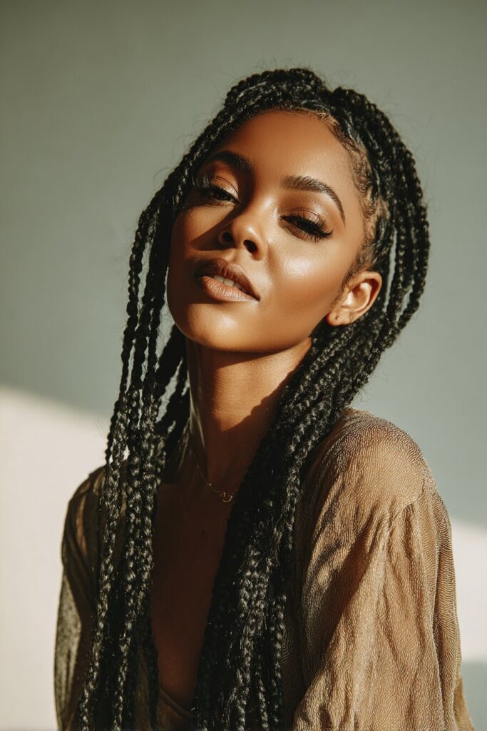 Small Knotless Braids
