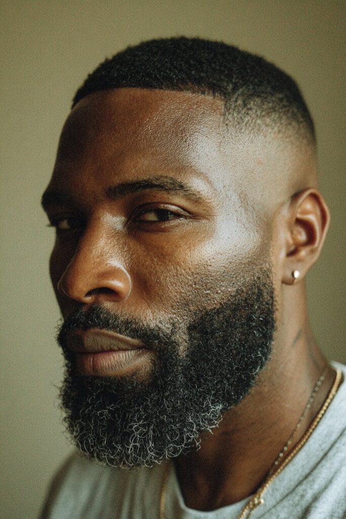 Skin Fade with Beard Blend