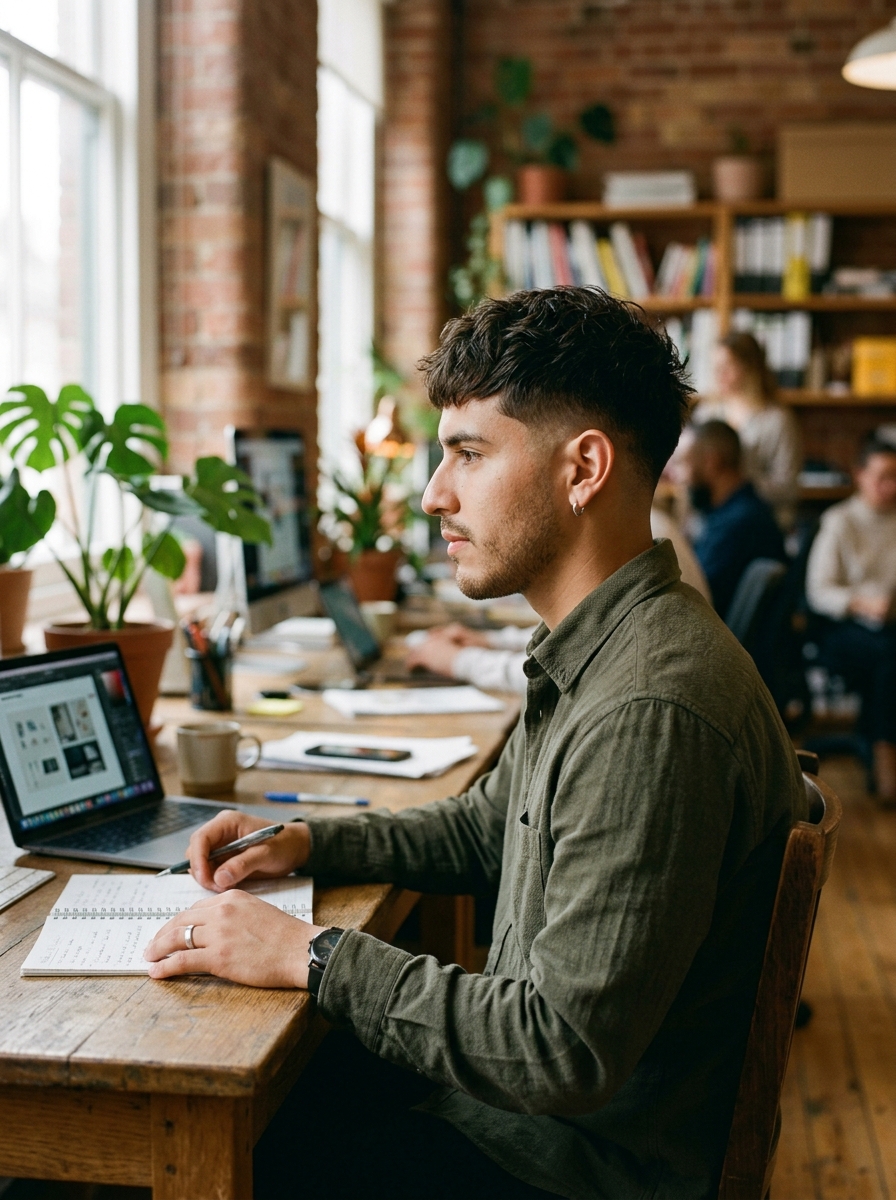 Low Taper with Textured Crop