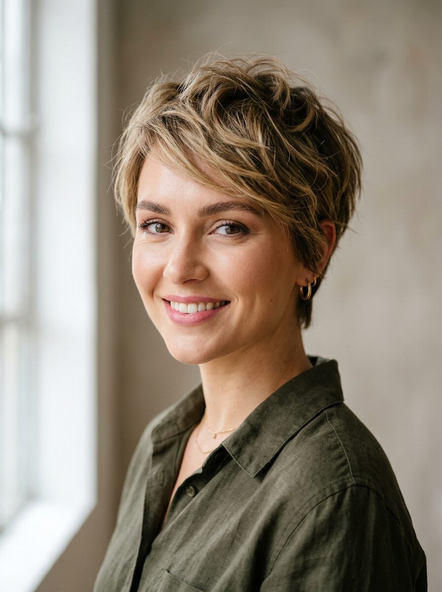 Textured Pixie Cut