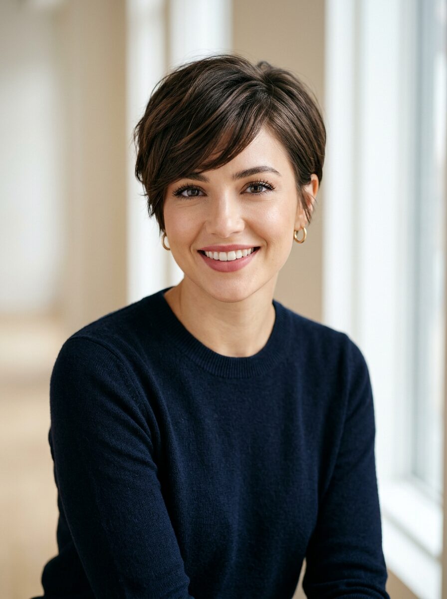 Short Crop with Side Bangs