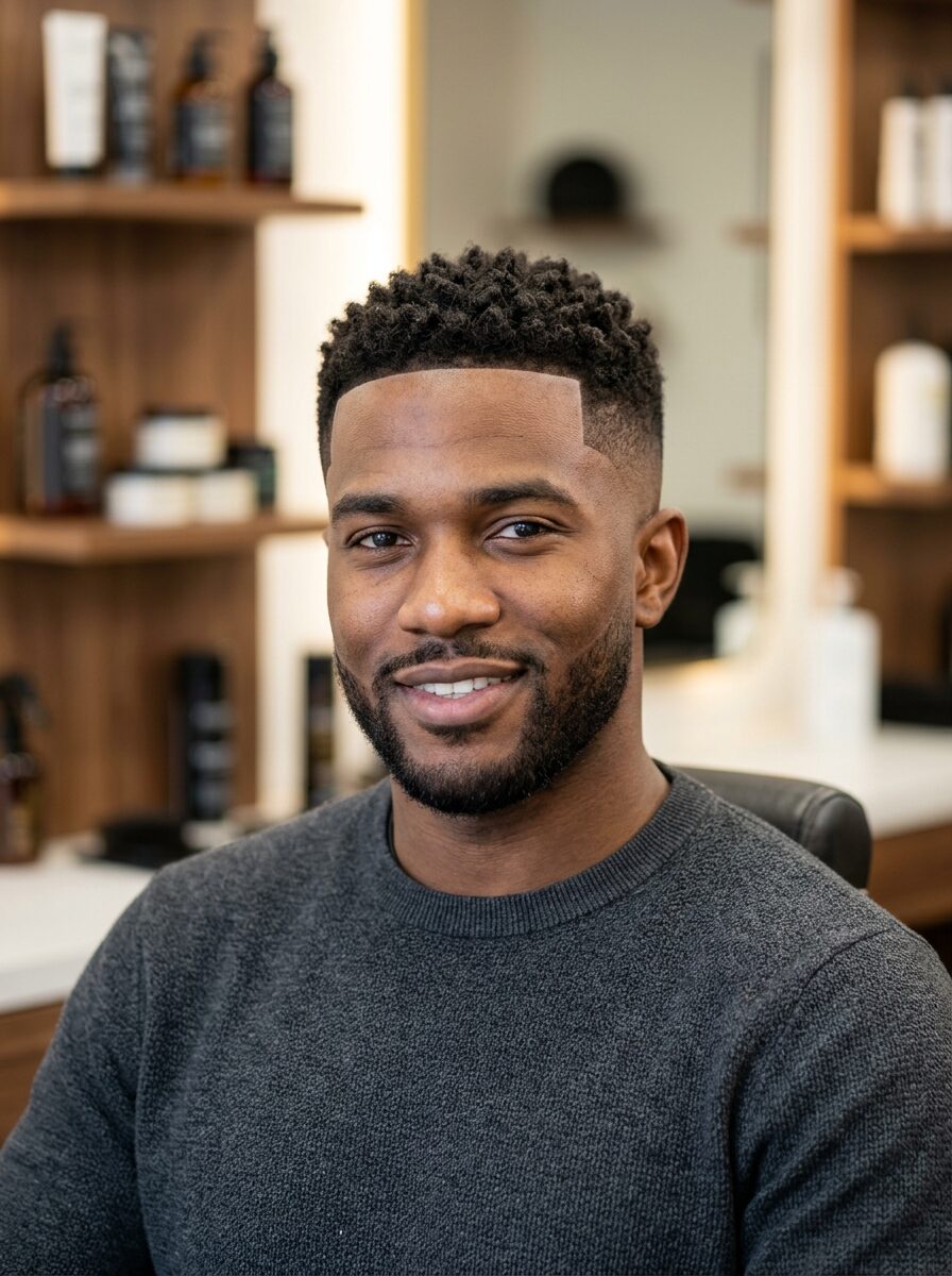 Textured Crop with Line Up