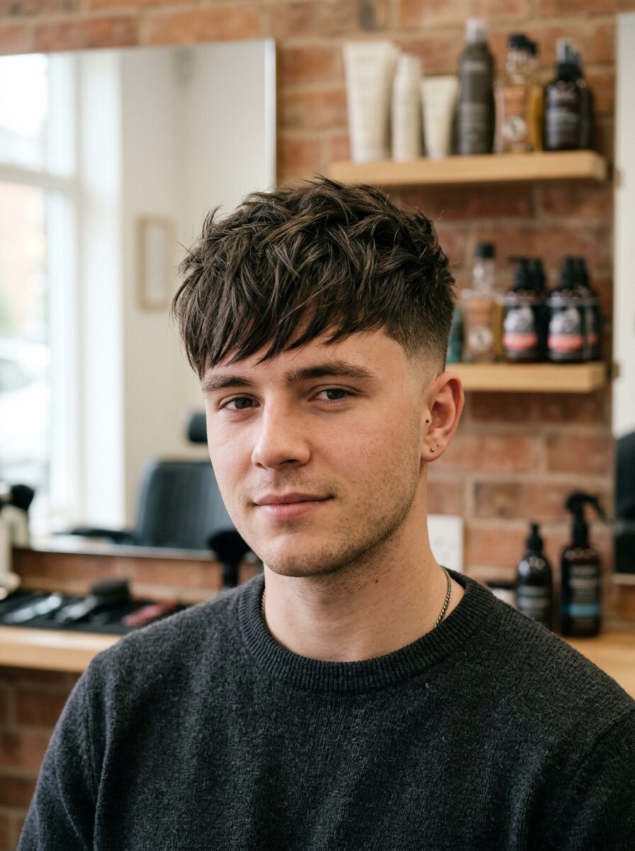 Textured Crop with Fringe