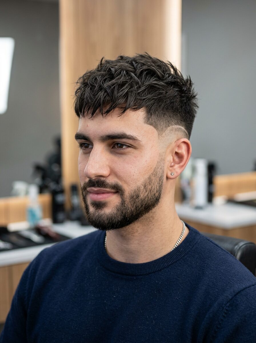 Drop Fade Textured Crop