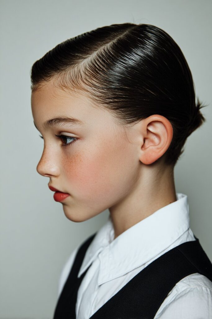 Slicked-Back Style