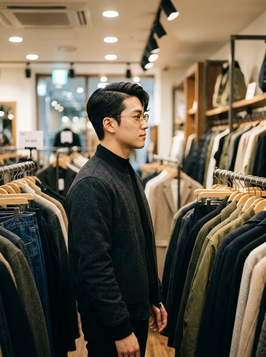 Comma Hair with Side Part