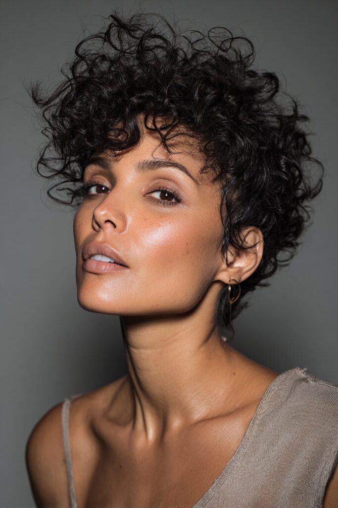 Curly Pixie Cut