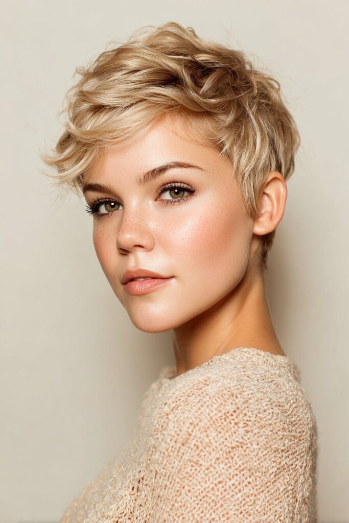 Pixie with Side Part