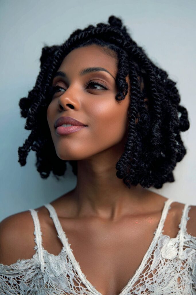 Shoulder-Length Twists