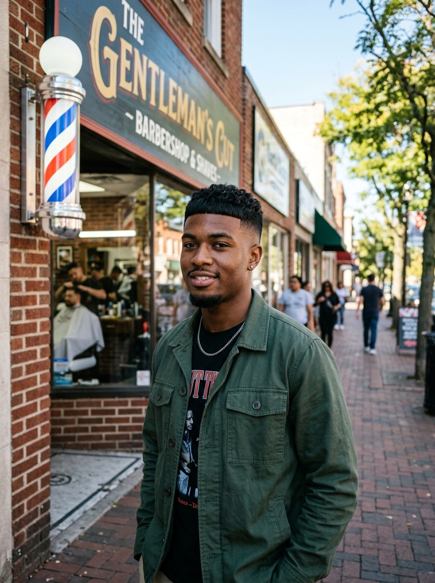 French Crop with Skin Fade