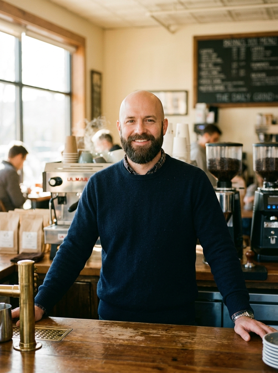Shaved Head with Beard