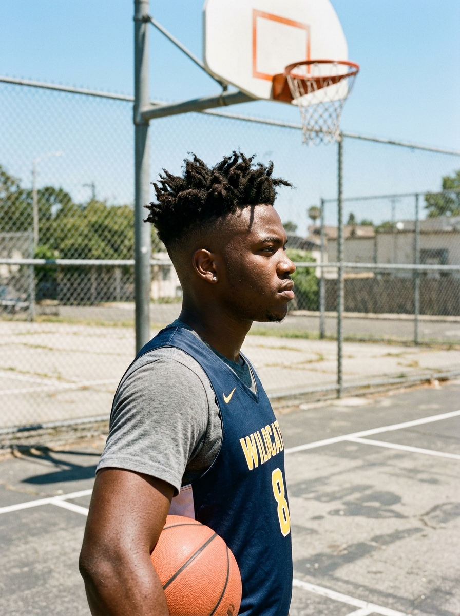 High Fade with Textured Top