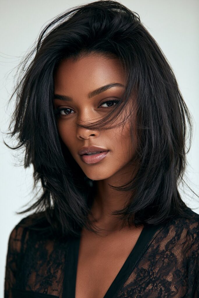 Shoulder-Length Layered Cut