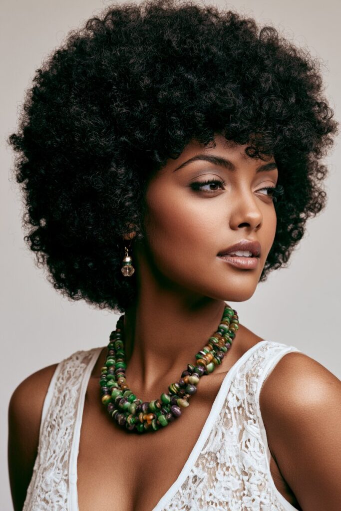 Rounded Afro