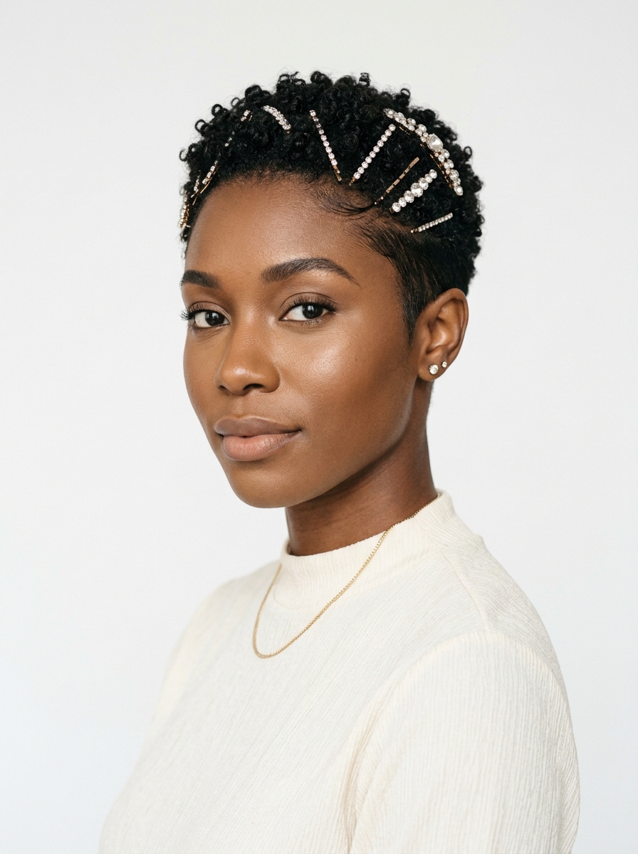 Crystal-Pinned Twisted Pixie Crown