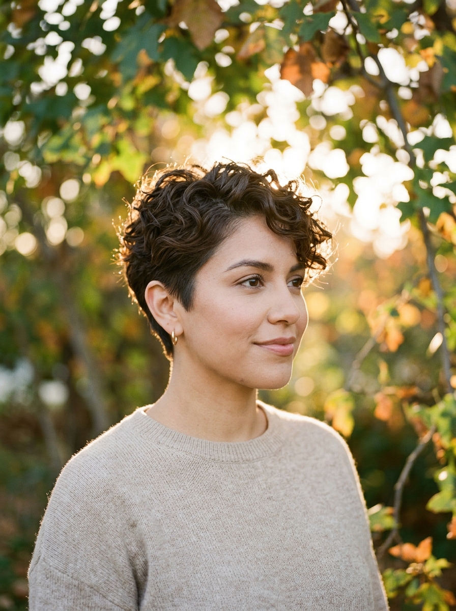 Romantic Loose Curl Pixie