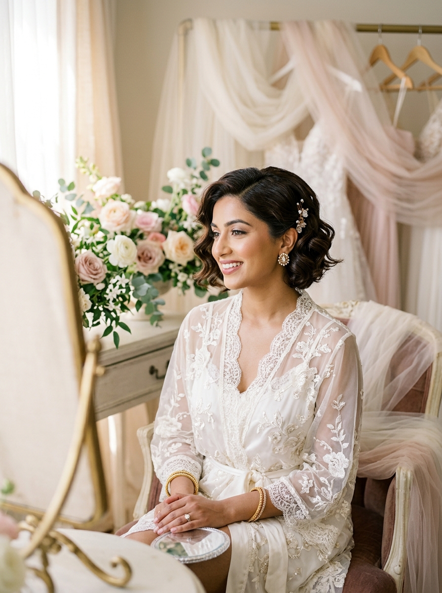 Romantic Bixie with Loose Pin-Curl Waves